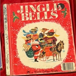 Vintage RARE 1984 A Golden Book Jingle Bells
